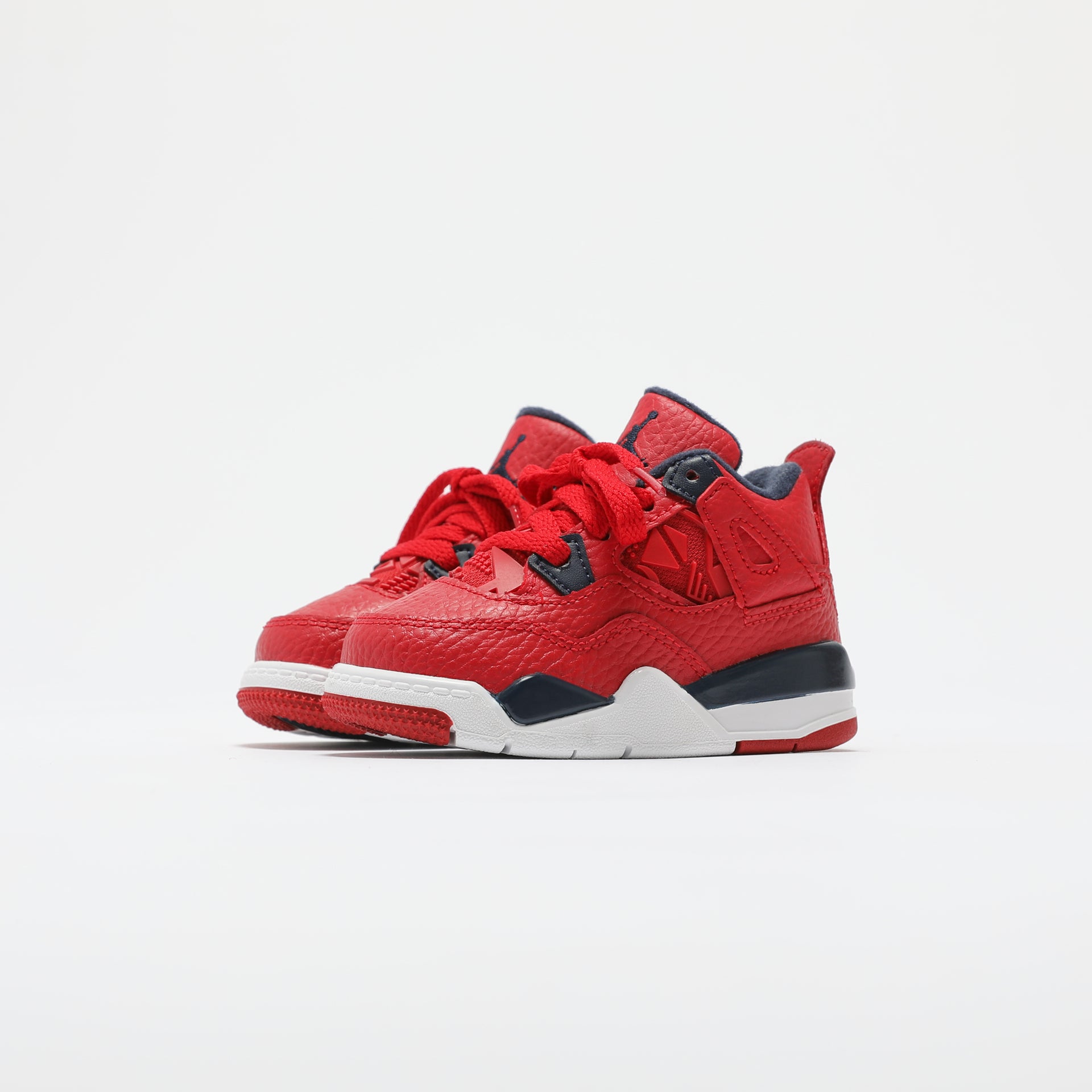 Nike TD Air Jordan 4 Retro SE - University Red / Obsidian / White / Metallic Gold