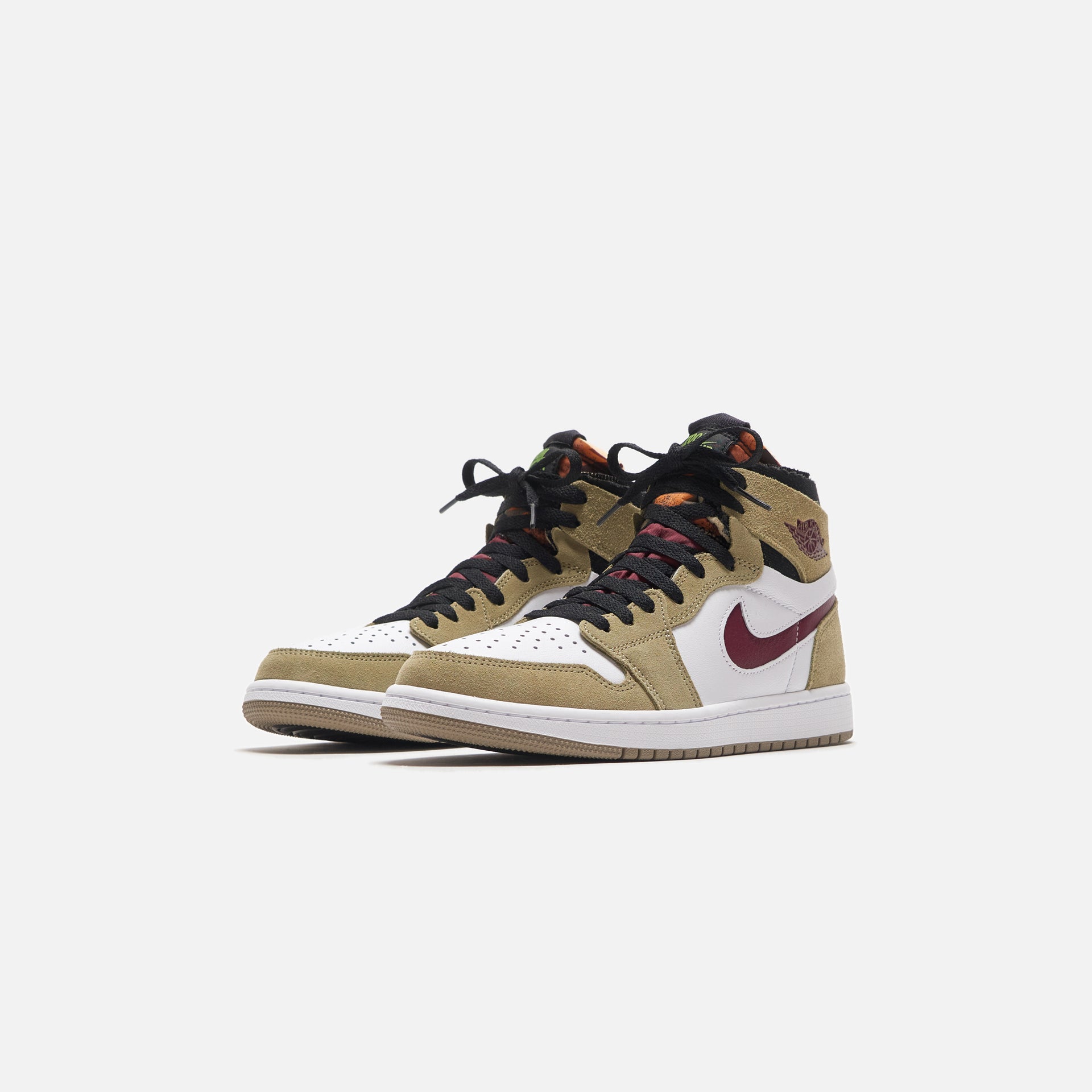 Nike Air Jordan 1 Zoom CMFT - Neutral Olive / Altitude Green / Cherrywood Red