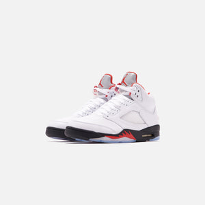 Nike Air Jordan 5 Retro LE - True White / Fire Red / Metallic