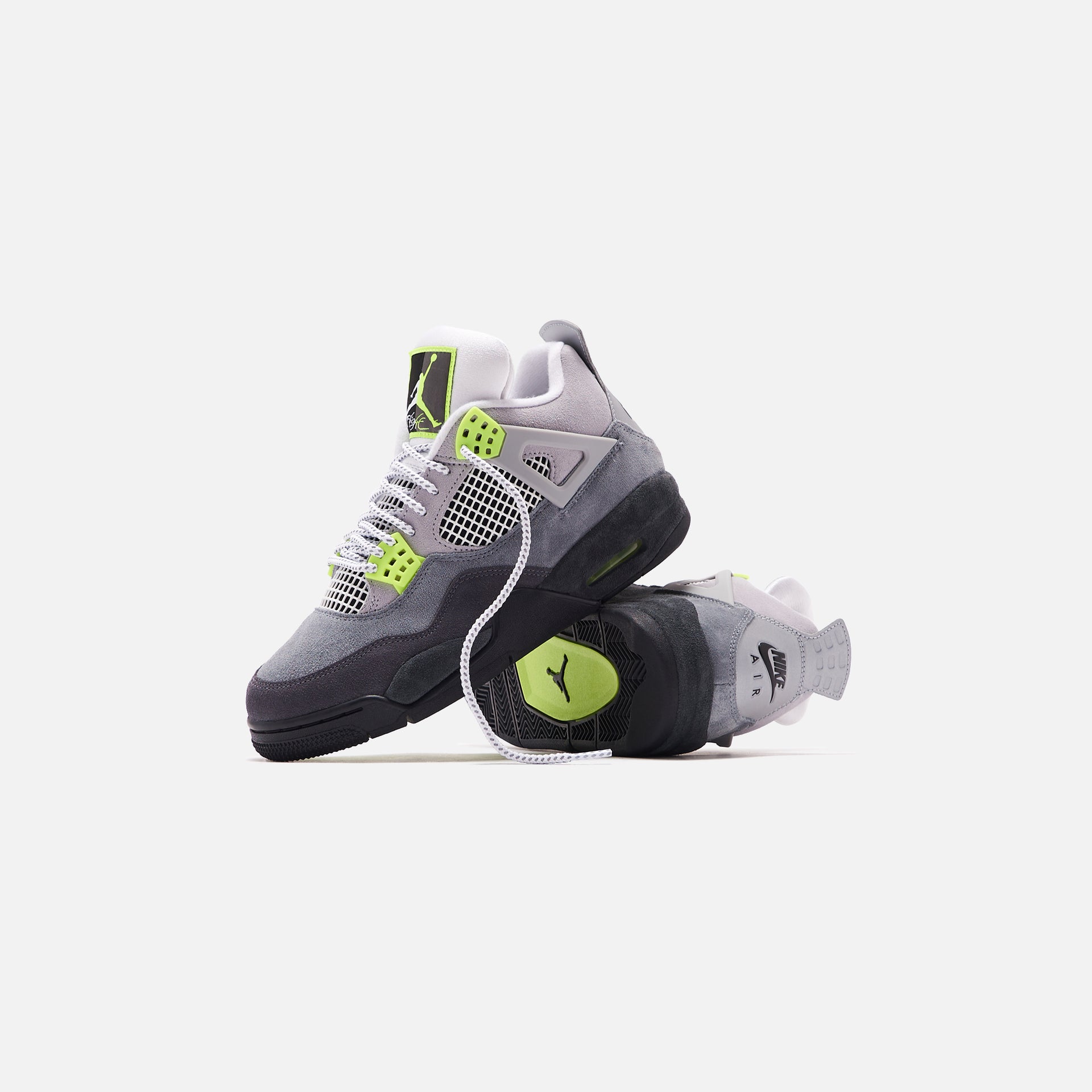 Nike Air Jordan 4 Retro LE - Cool Grey / Volt / Wolf Grey / Anthracite