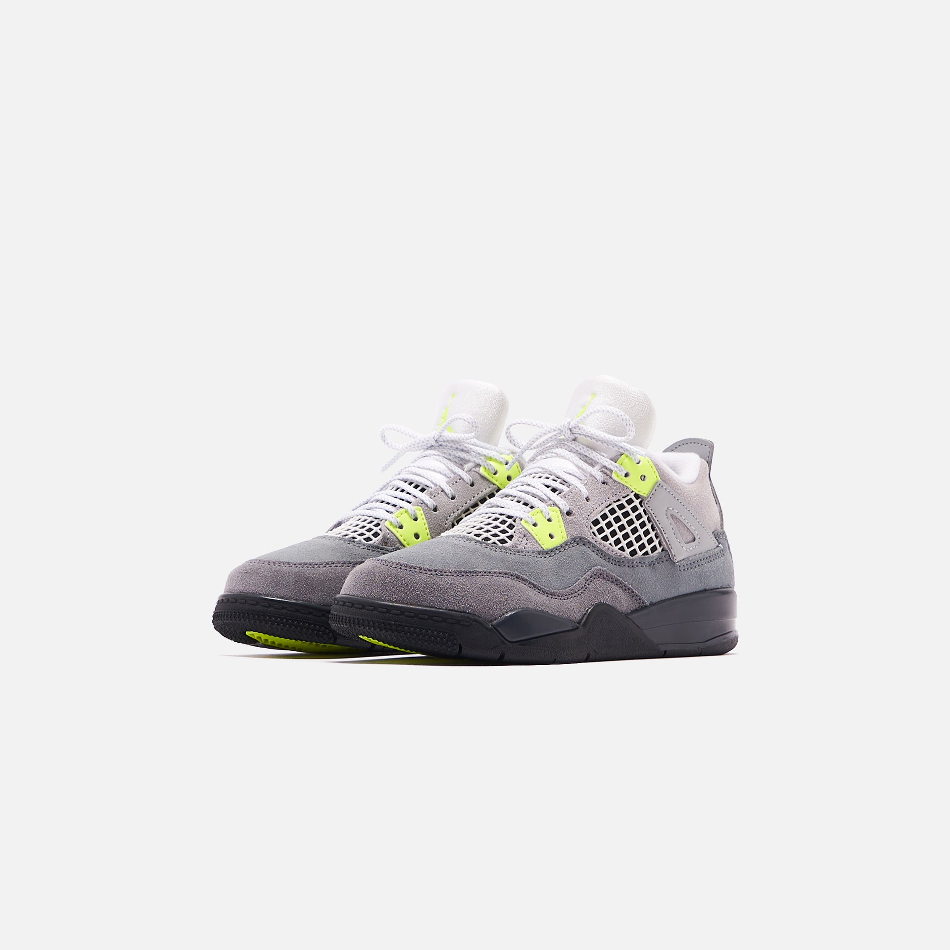 Nike Pre-School Air Jordan 4 Retro LE - Cool Grey / Volt / Wolf Grey / Anthracite