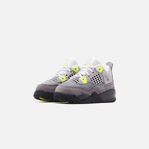 Nike Toddler Air Jordan 4 Retro LE - Cool Grey / Volt / Wolf Grey / Anthracite