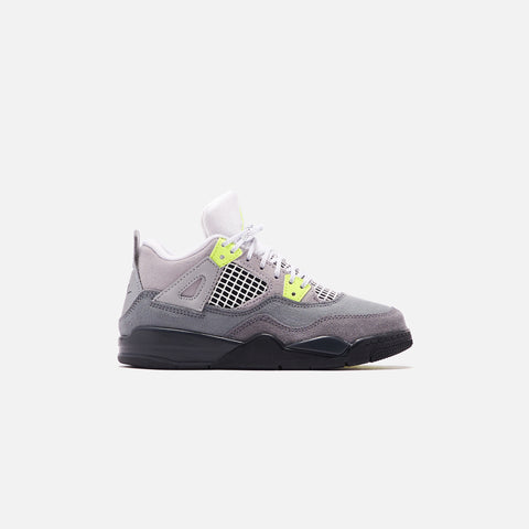 Nike Pre-School Air Jordan 4 Retro LE - Cool Grey / Volt / Wolf Grey / Anthracite