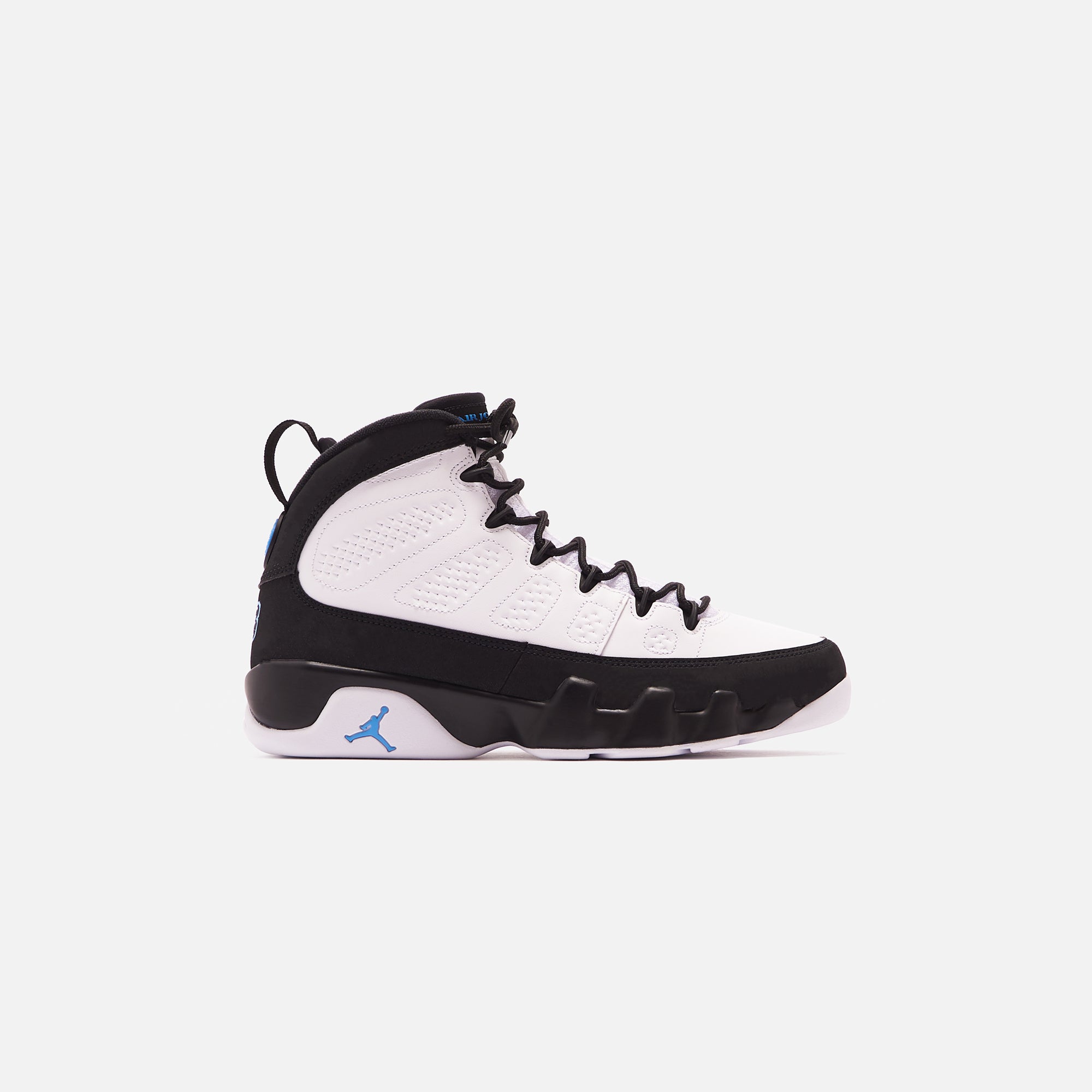 Jordan 9 sale blue and black