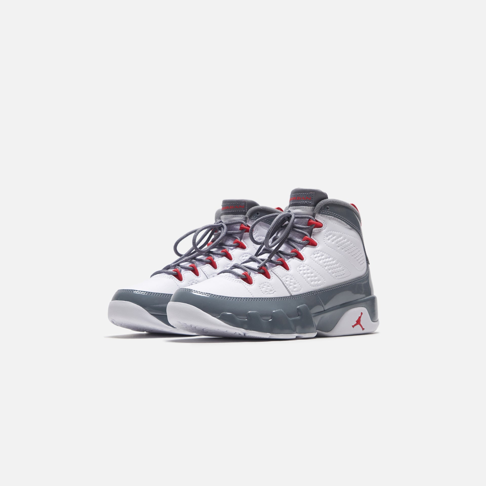 Nike Air Jordan 9 Retro - White / Fire Red / Cool Grey