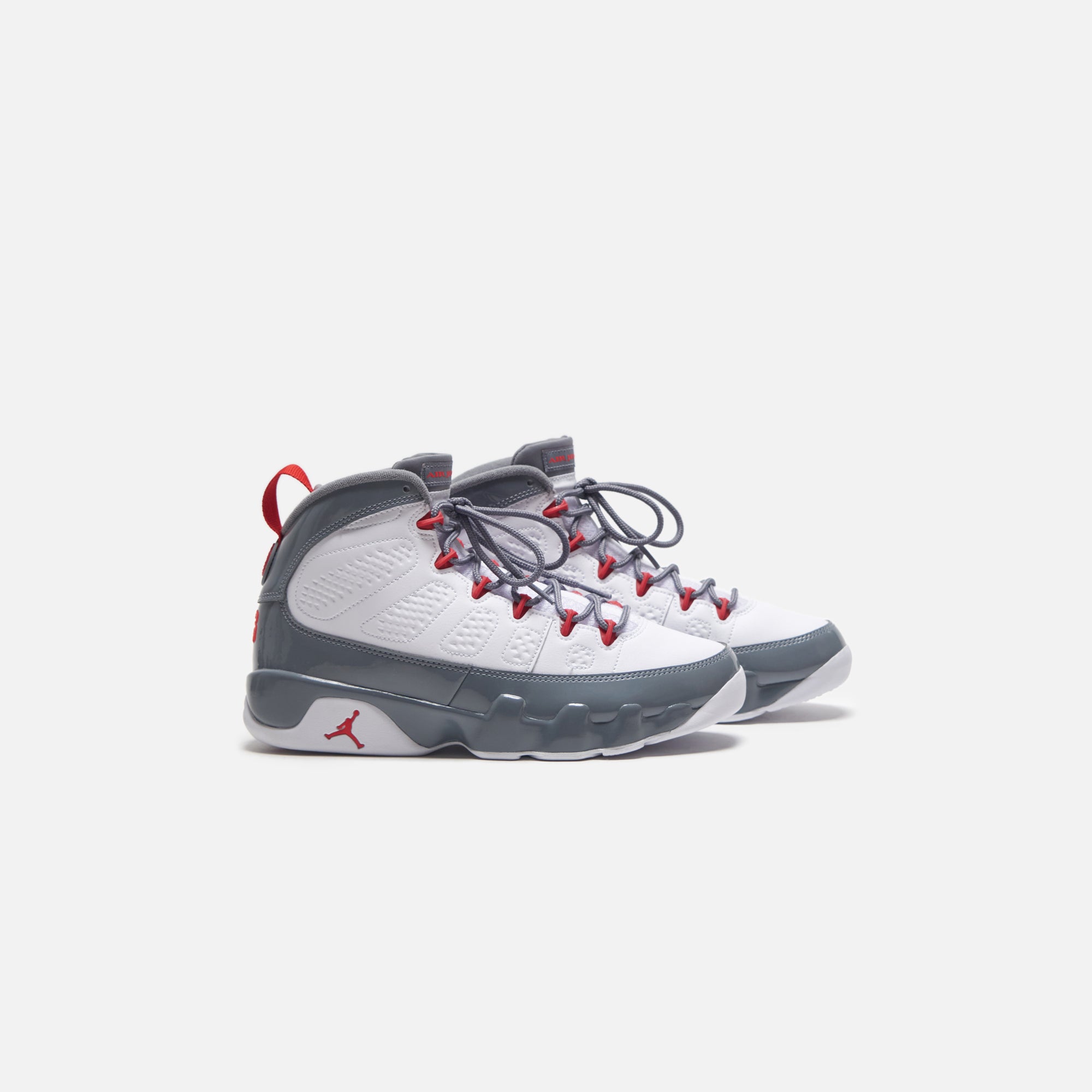 Nike Air Jordan 9 Retro - White / Fire Red / Cool Grey – Kith