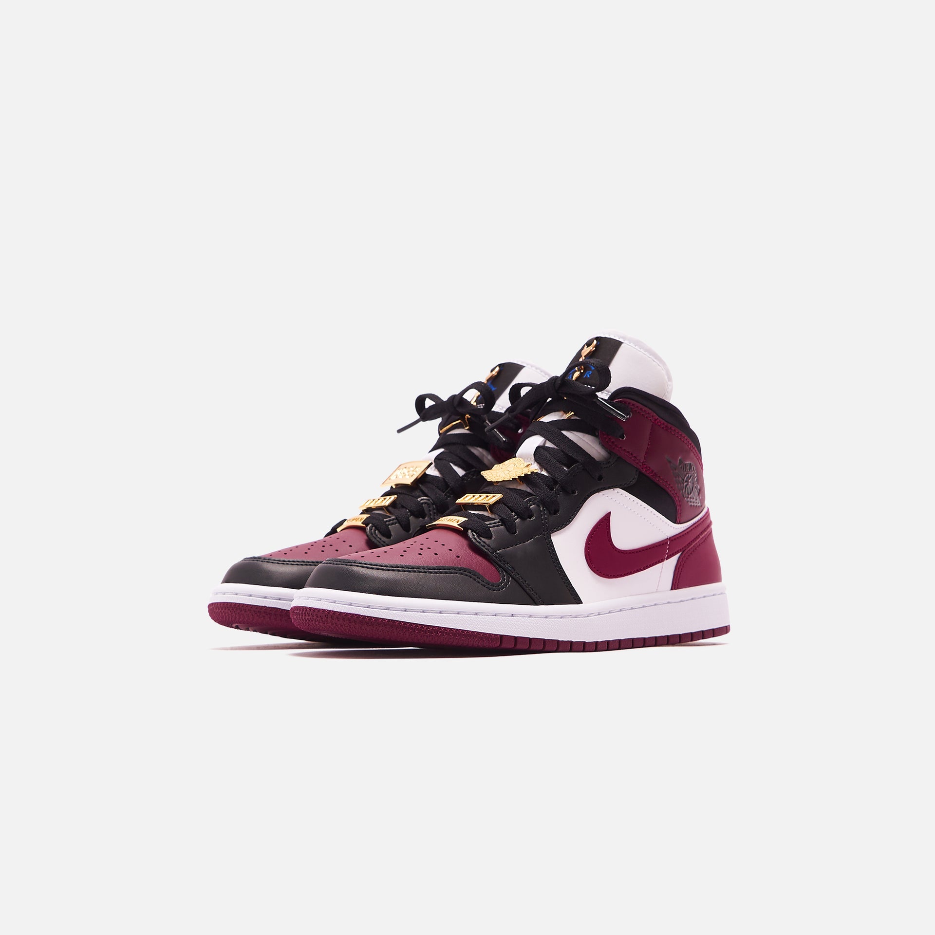 Nike WMNS Air Jordan 1 Mid SE - Black / Dark Beetroot / White / Hyper Royal