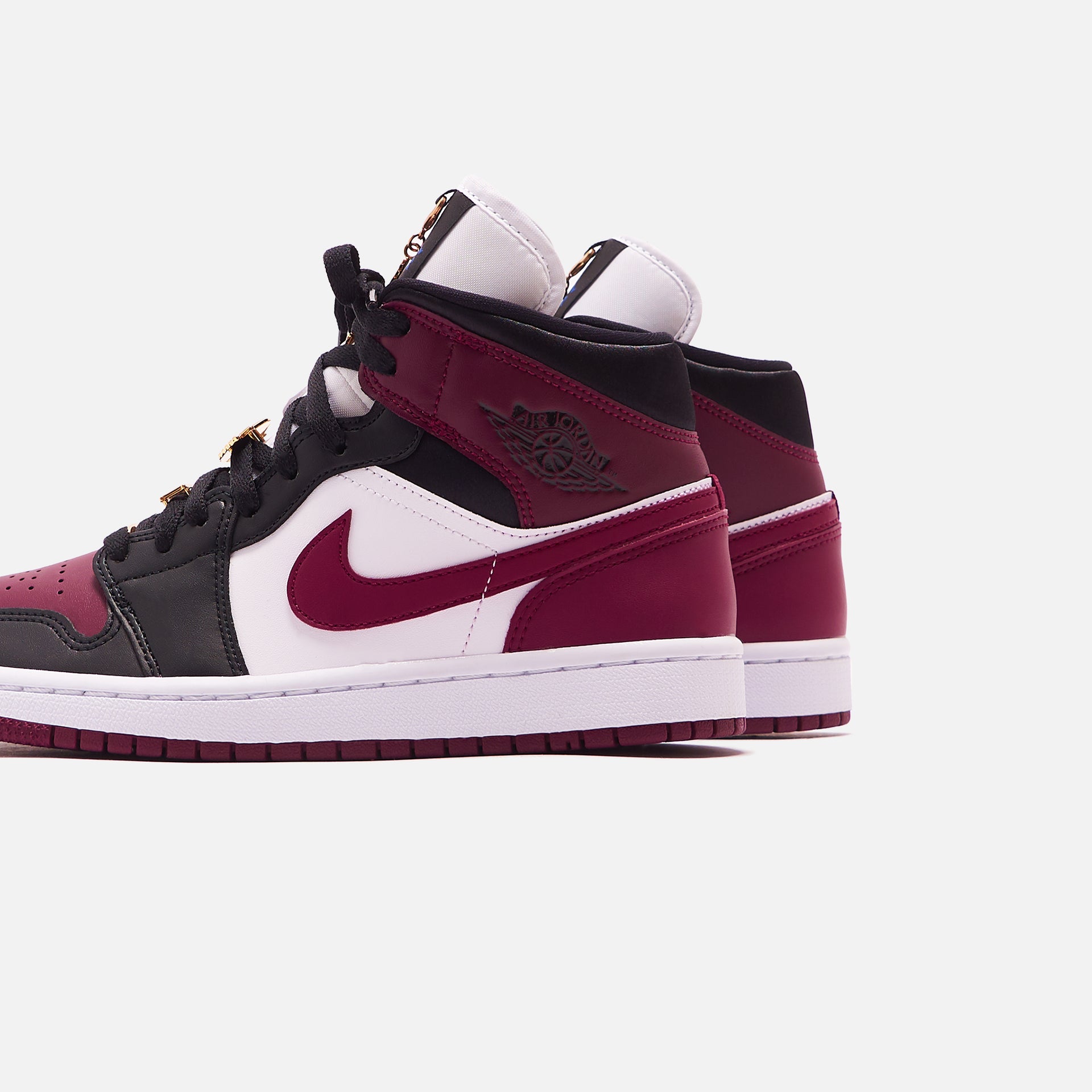 Nike WMNS Air Jordan 1 Mid SE - Black / Dark Beetroot / White / Hyper Royal