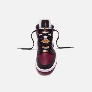 Nike WMNS Air Jordan 1 Mid SE - Black / Dark Beetroot / White / Hyper Royal