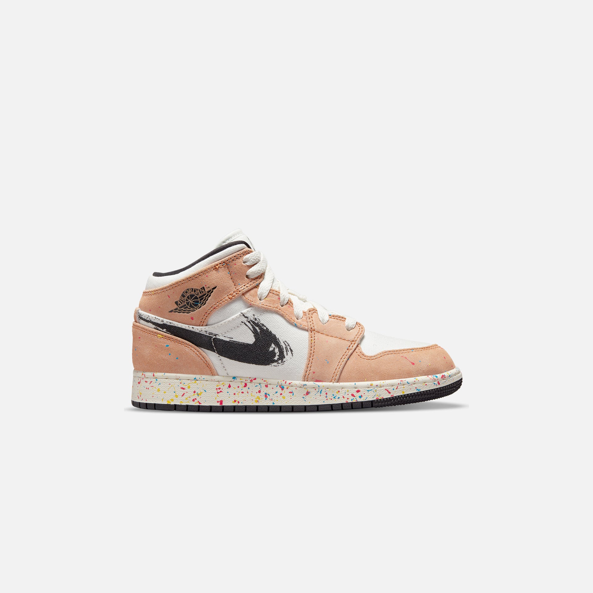 Nike Air Jordan 1 Mid Se - Sail / Black / Cider / Chile Red / Yellow