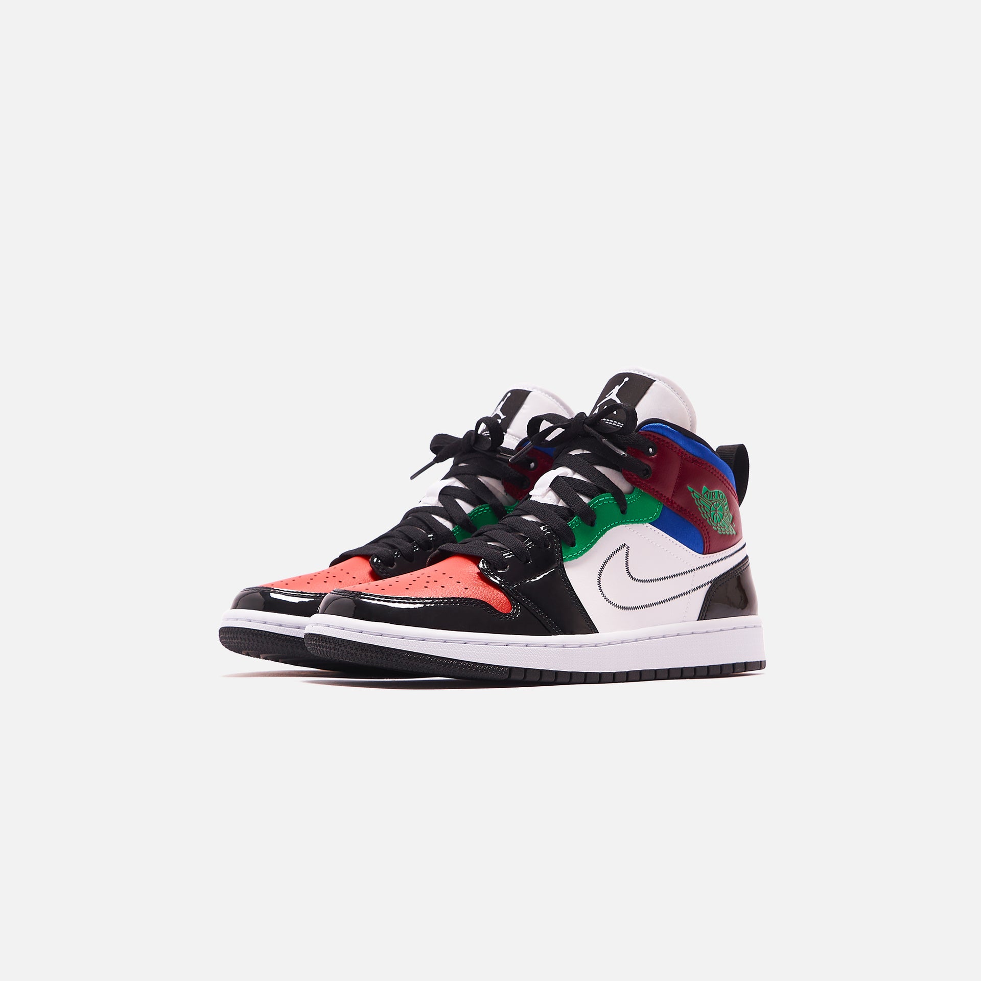 Nike WMNS Air Jordan 1 Mid SE- Black / White / University Red / Hyper