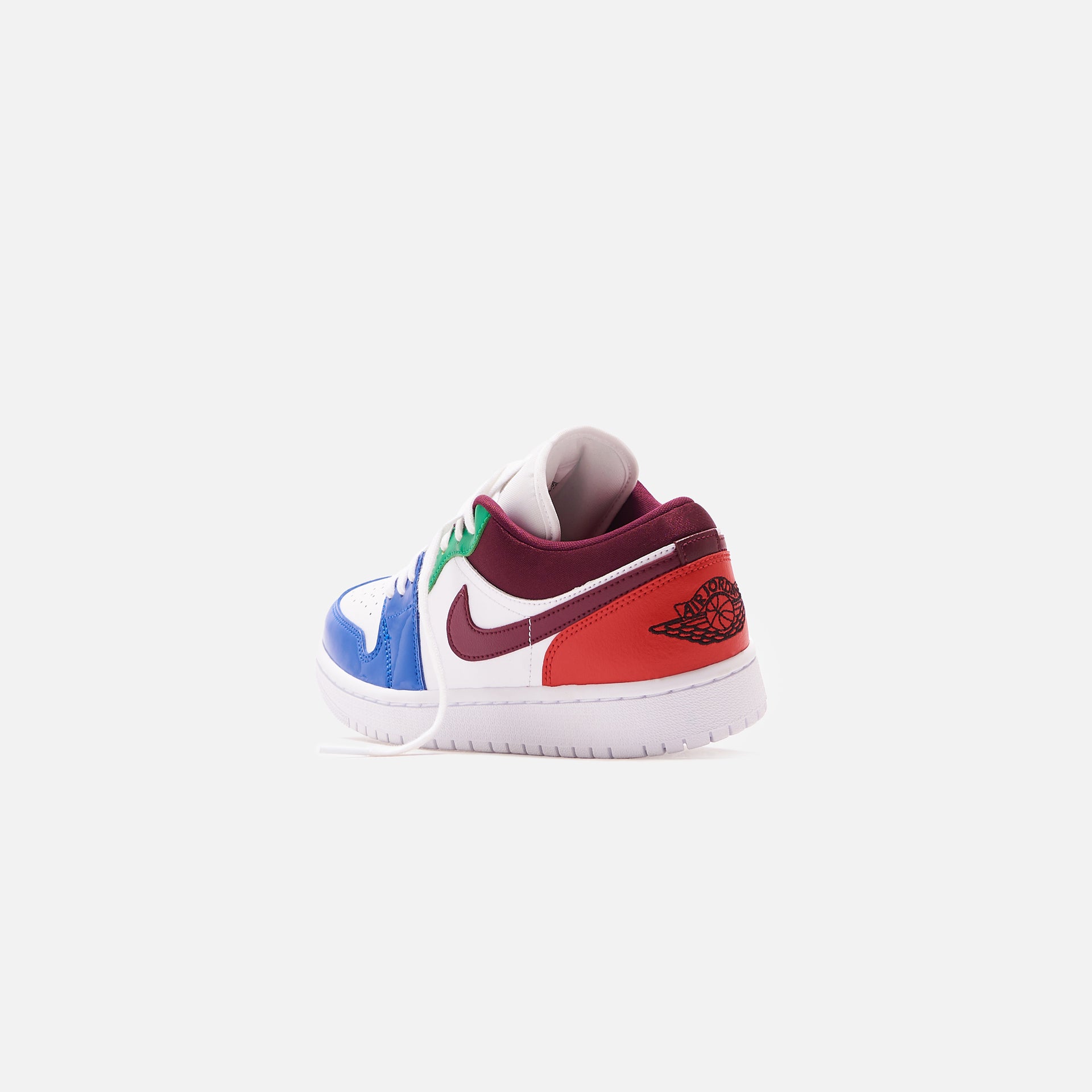 Nike WMNS Air Jordan 1 Low SE - White / Dark Beetroot / Hyper Royal