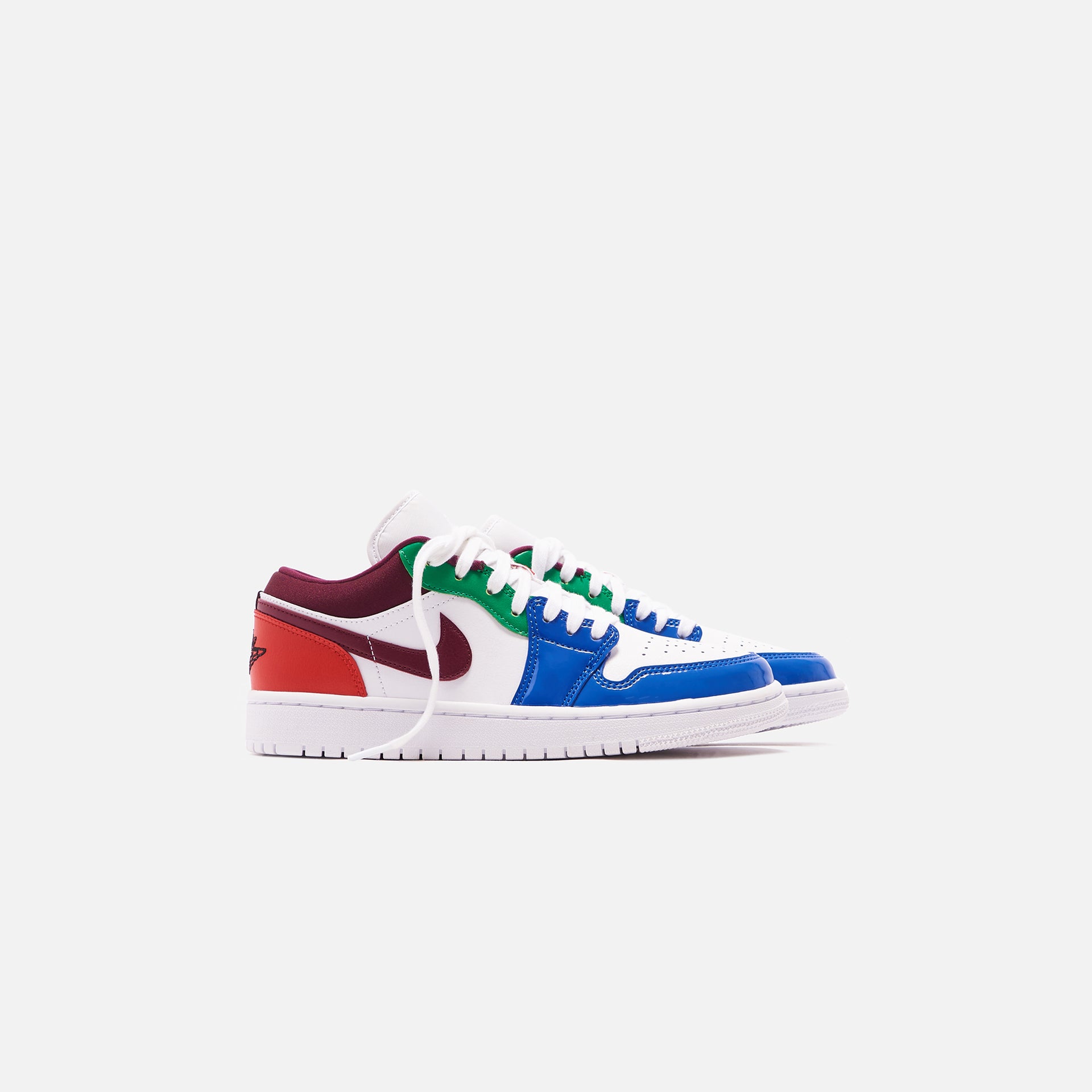 Nike WMNS Air Jordan 1 Low SE - White / Dark Beetroot / Hyper Royal