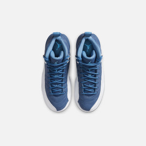 Nike Grade School Air Jordan 12 Retro - Stone Blue / Legend Blue / Obsidian
