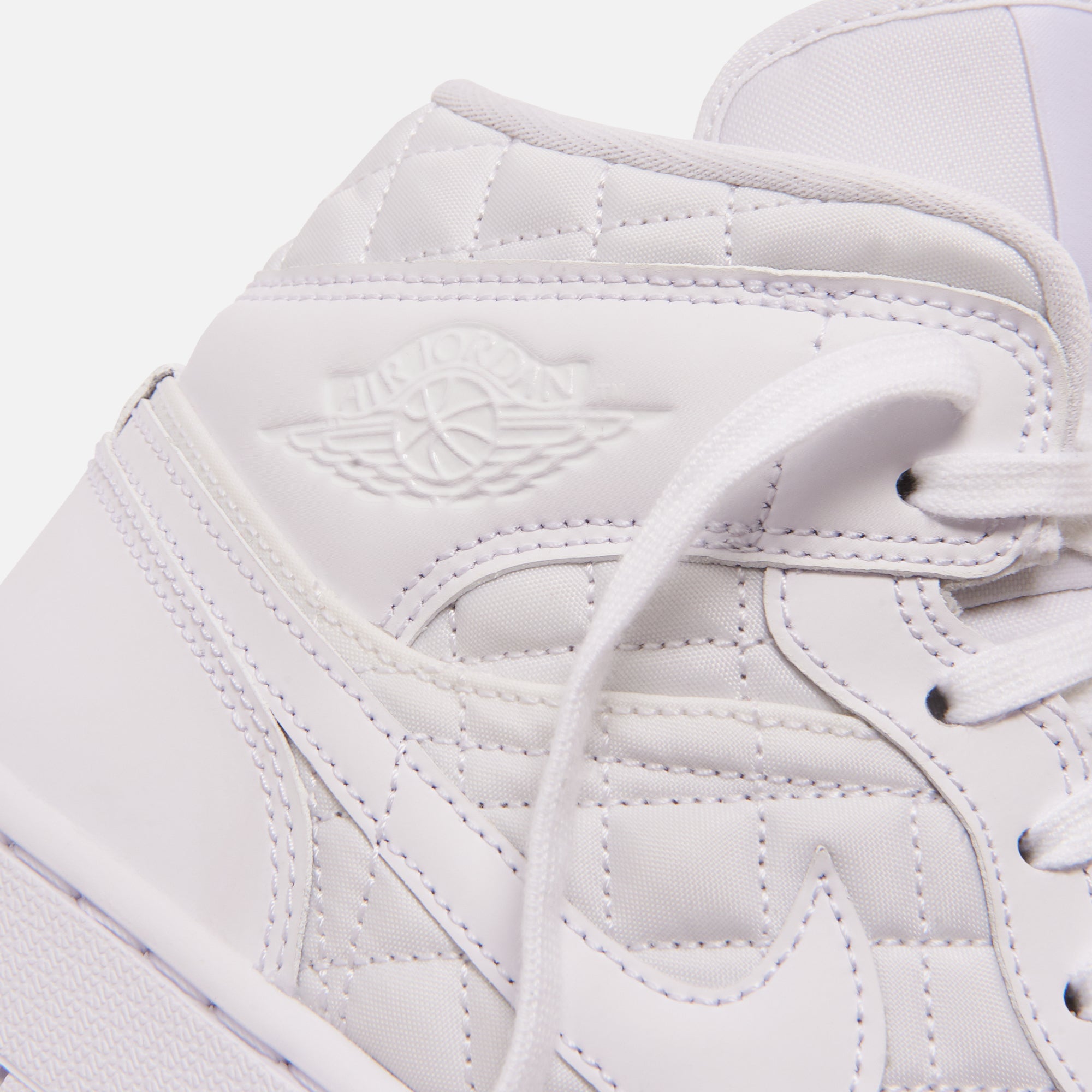 Nike WMNS Air Jordan 1 Mid Quilted - White / Black – Kith