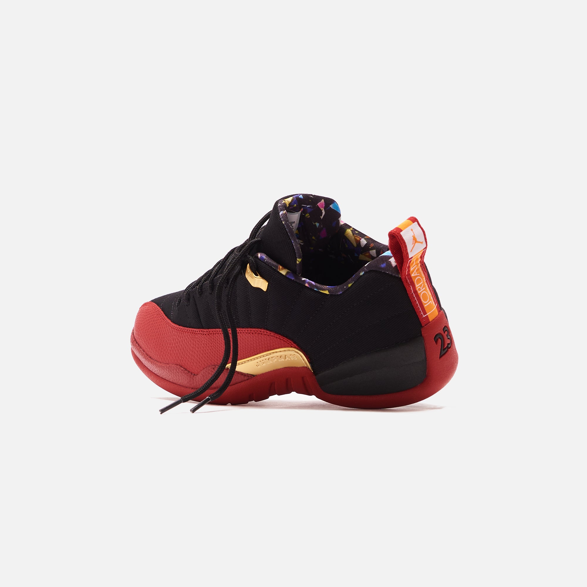 jordan 12 red black and gold