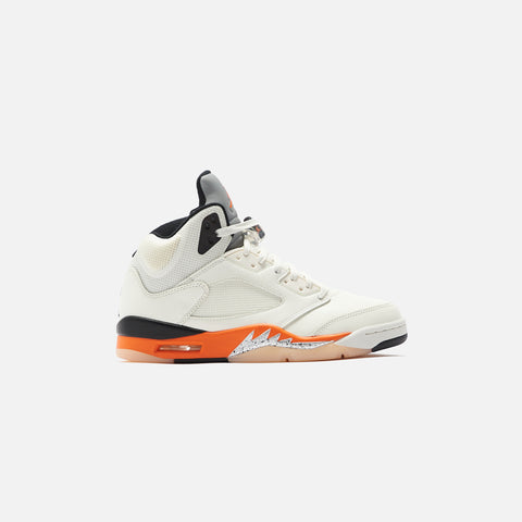 Nike Air Jordan 5 Retro SE - White / Total Orange / Metallic Silver / Black