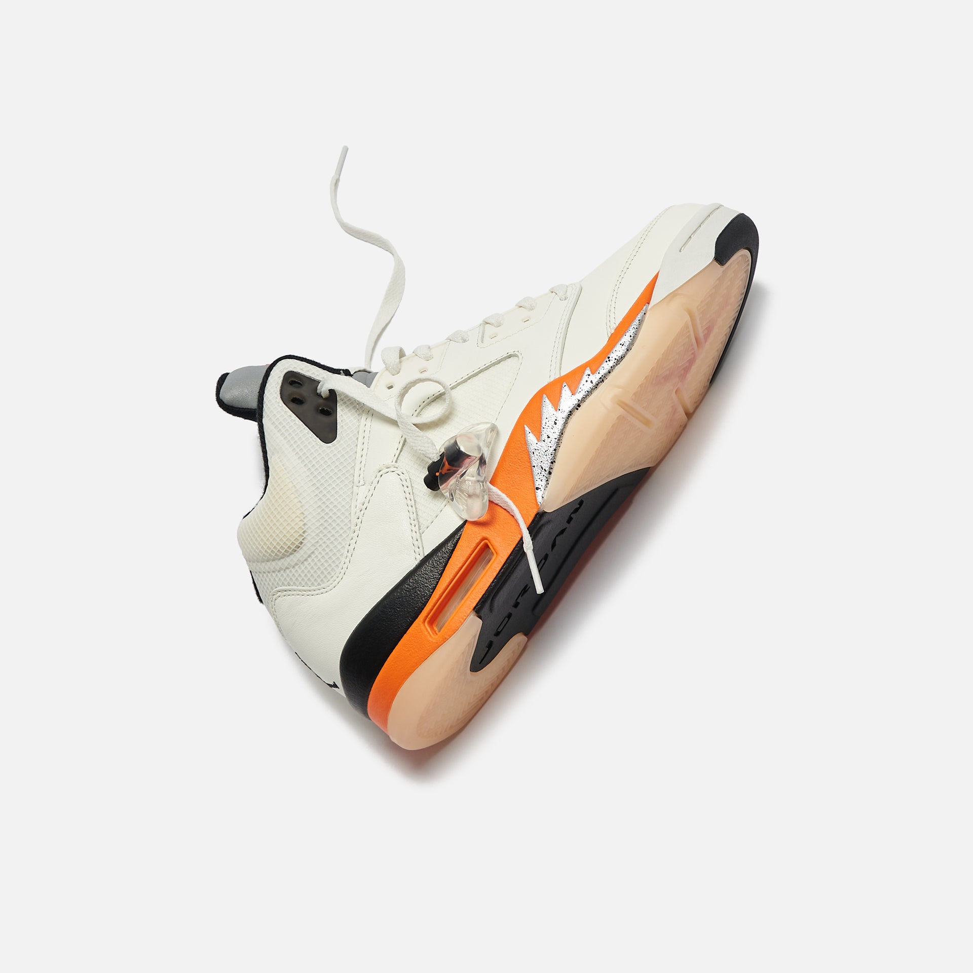 Nike Air Jordan 5 Retro SE - White / Total Orange / Metallic Silver / Black