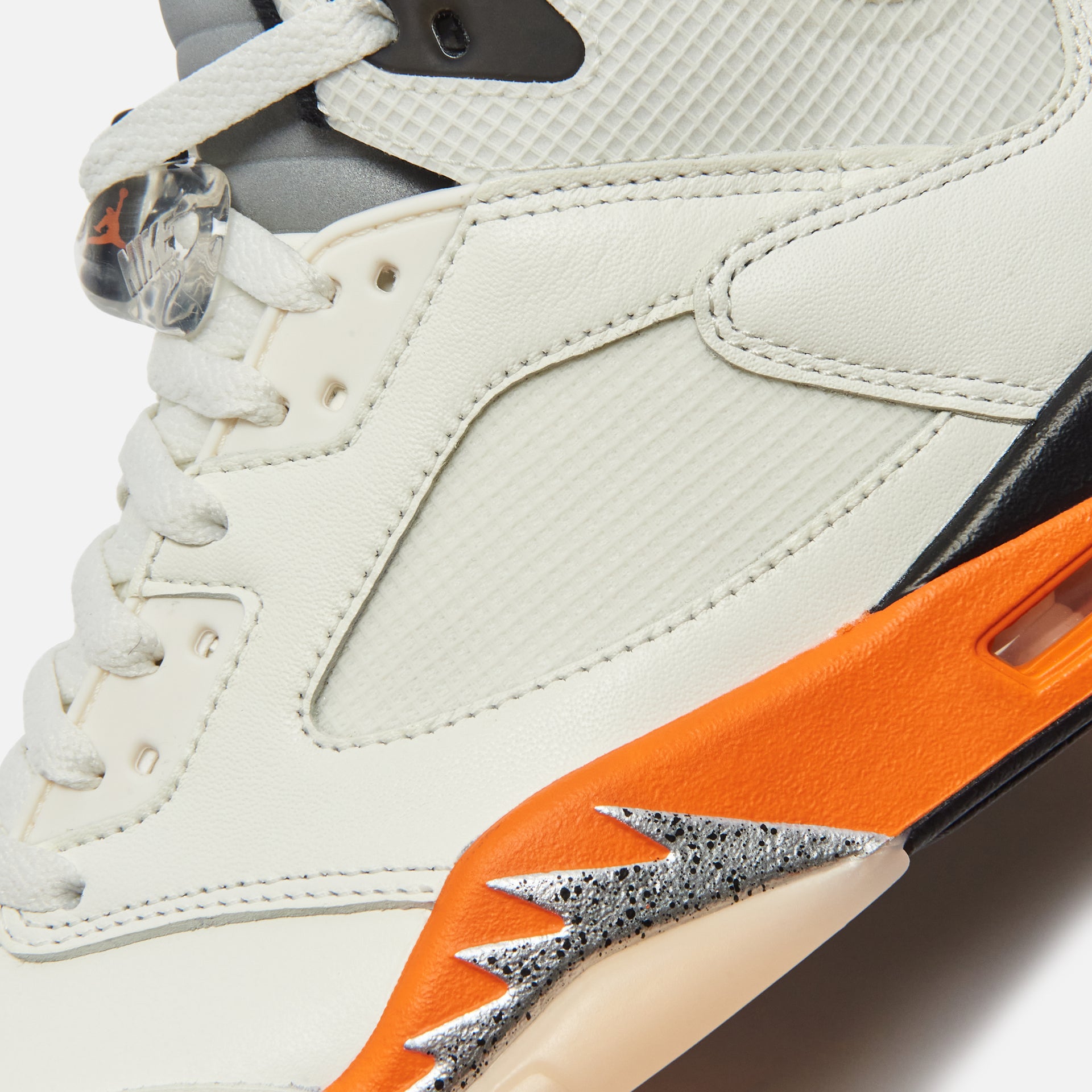 Nike Air Jordan 5 Retro SE - White / Total Orange / Metallic Silver / Black