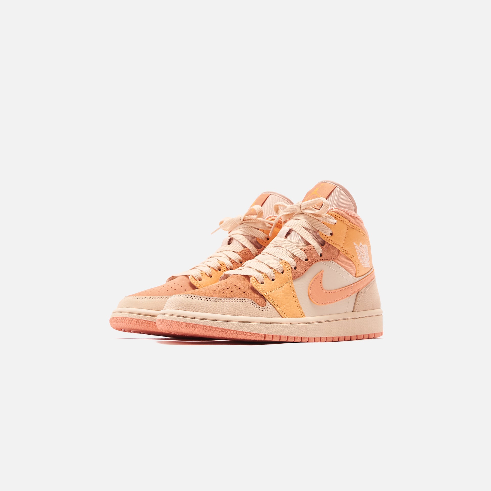 Nike WMNS Air Jordan 1 Mid FP - Atomic Orange / Apricot Agate / Terra Blush