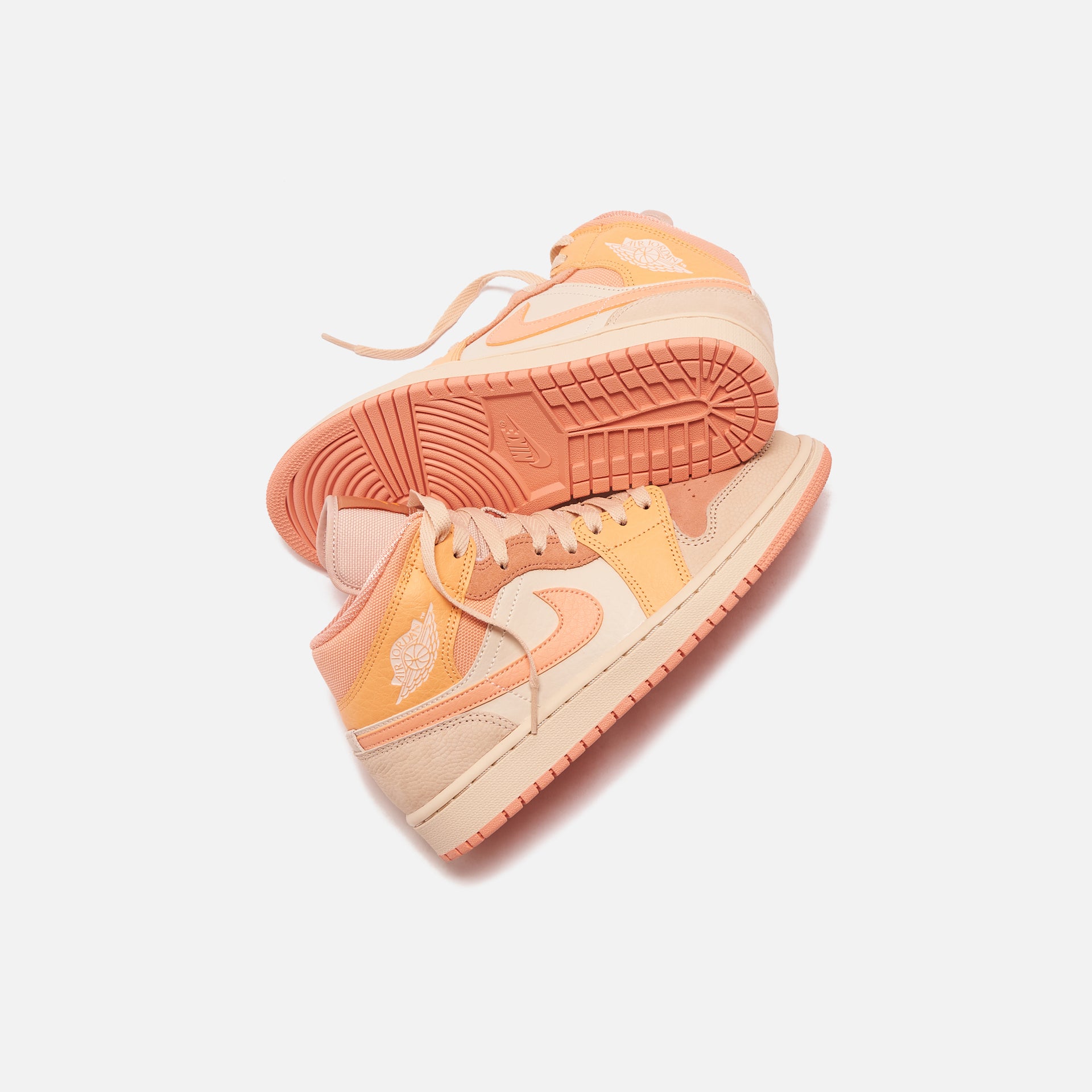 Nike WMNS Air Jordan 1 Mid FP - Atomic Orange / Apricot Agate / Terra Blush