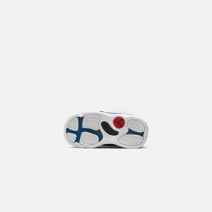 Nike TD Air Jordan 13 Retro - White / French Blue / Light Steel Grey / Fire Red