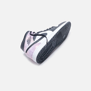 Nike Air Jordan 1 Mid SE - Black / White / Amethyst Wave / Bleached Coral