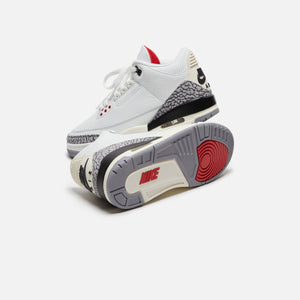 Nike Air Jordan 3 Retro - Summit White / Fire Red / Black / Cement – Kith