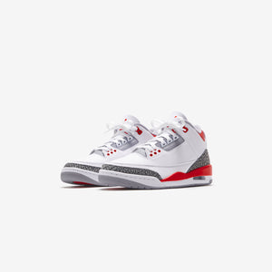 Nike Air Jordan 3 Retro - White / Fire Red / Black / Cement Grey