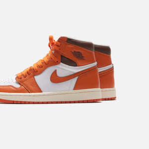 Nike WMNS Air Jordan 1 Retro HI OG - White / Starfish / Cacao – Kith