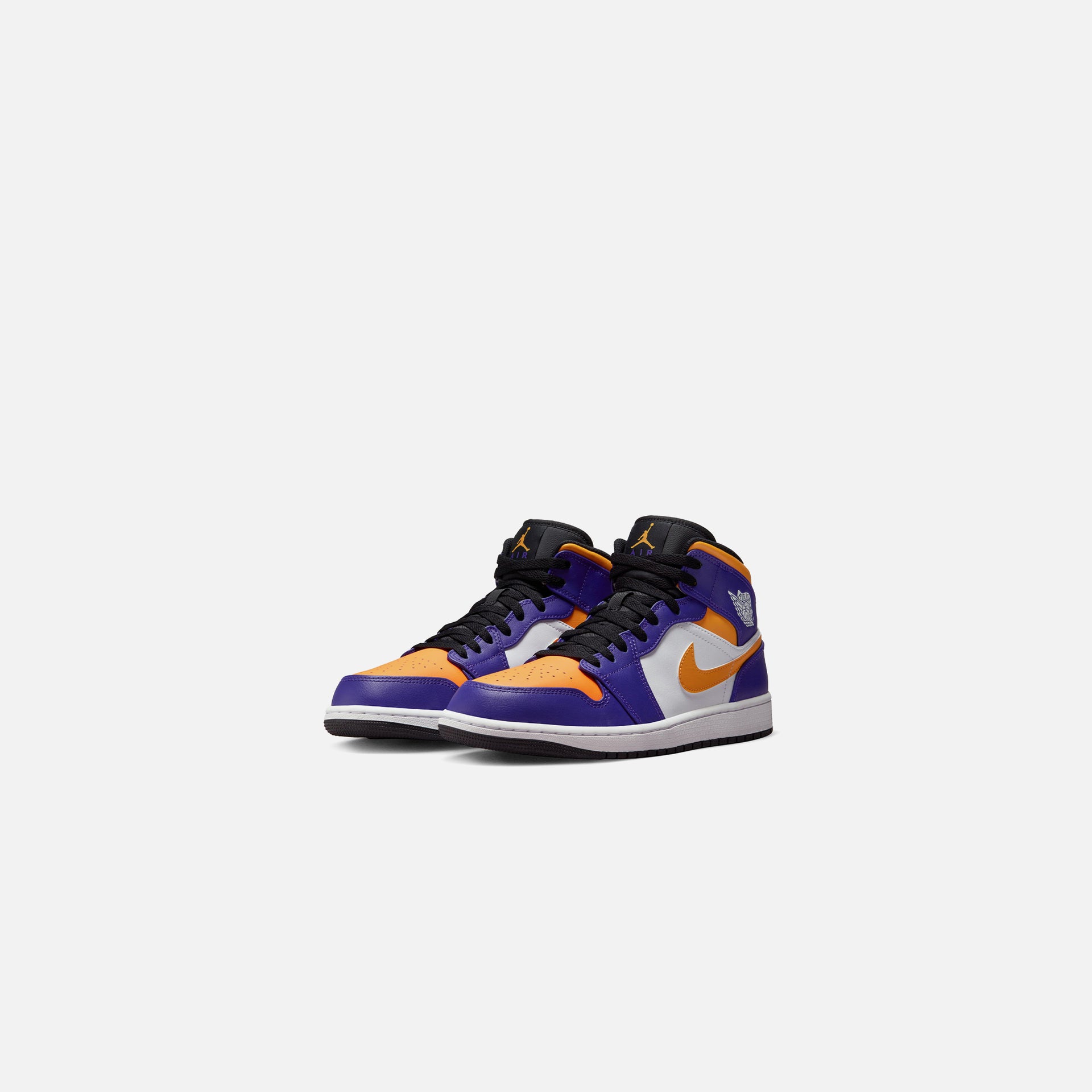 Nike Air Jordan 1 Mid - Purple/ White / Yellow / Black