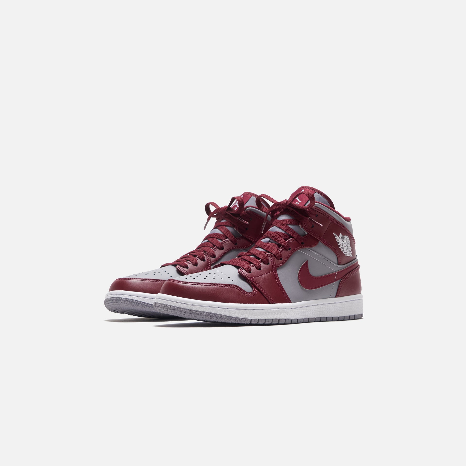 Nike Air Jordan 1 Mid - Cherrywood Red / White / Cement Grey