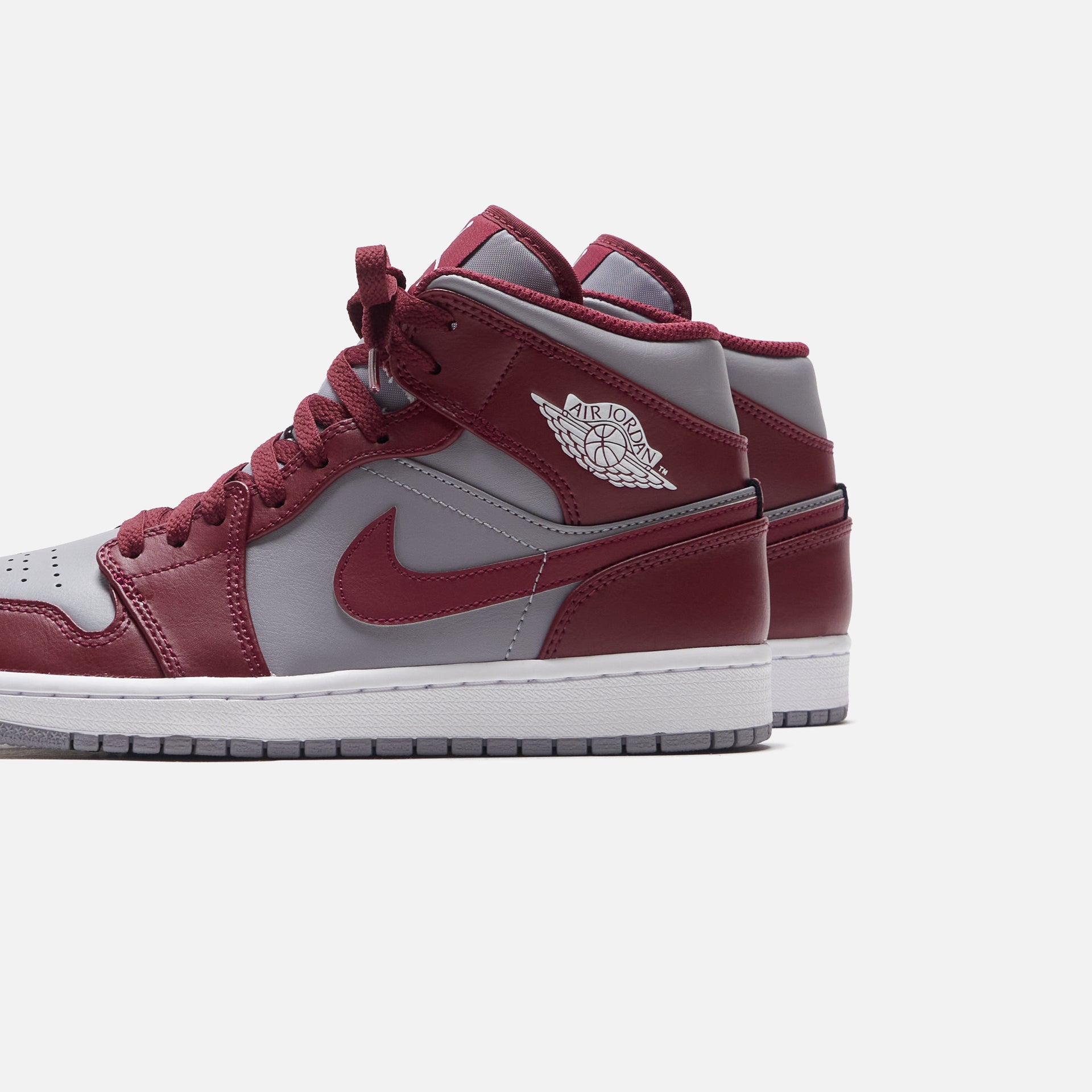 Nike Air Jordan 1 Mid - Cherrywood Red / White / Cement Grey