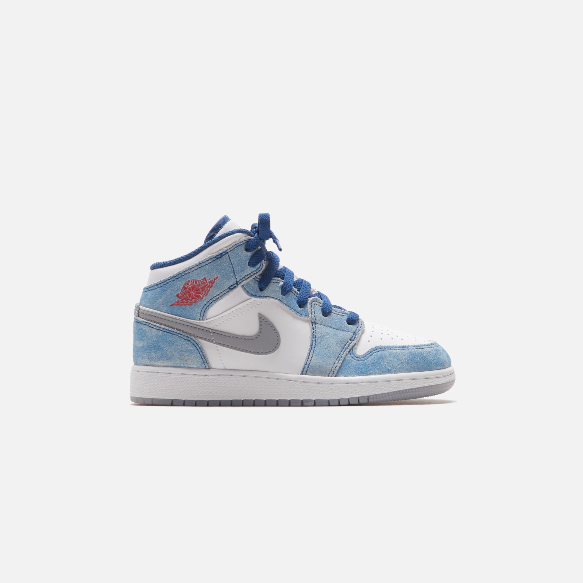 Nike Air Jordan 1 Mid SE - French Blue / Fire Red / White – Kith