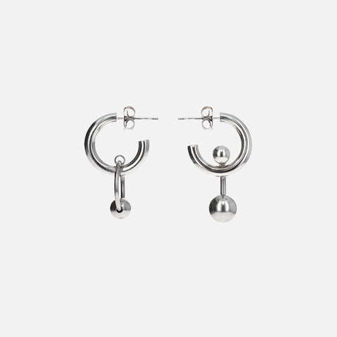 Justine Clenquet Karen Earrings - Palladium