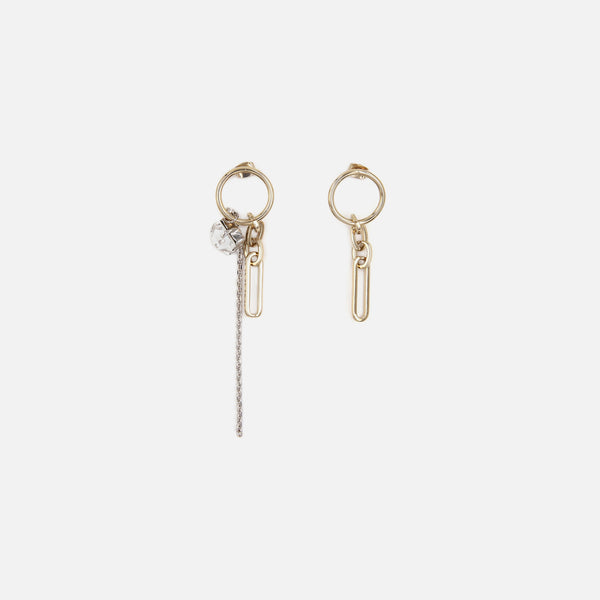 ピアス Justine Clenquet JENA EARRINGS (JENAERRINGS GOLD PALLA) Justine Clenquet Paloma Earrings - Gold – Kith