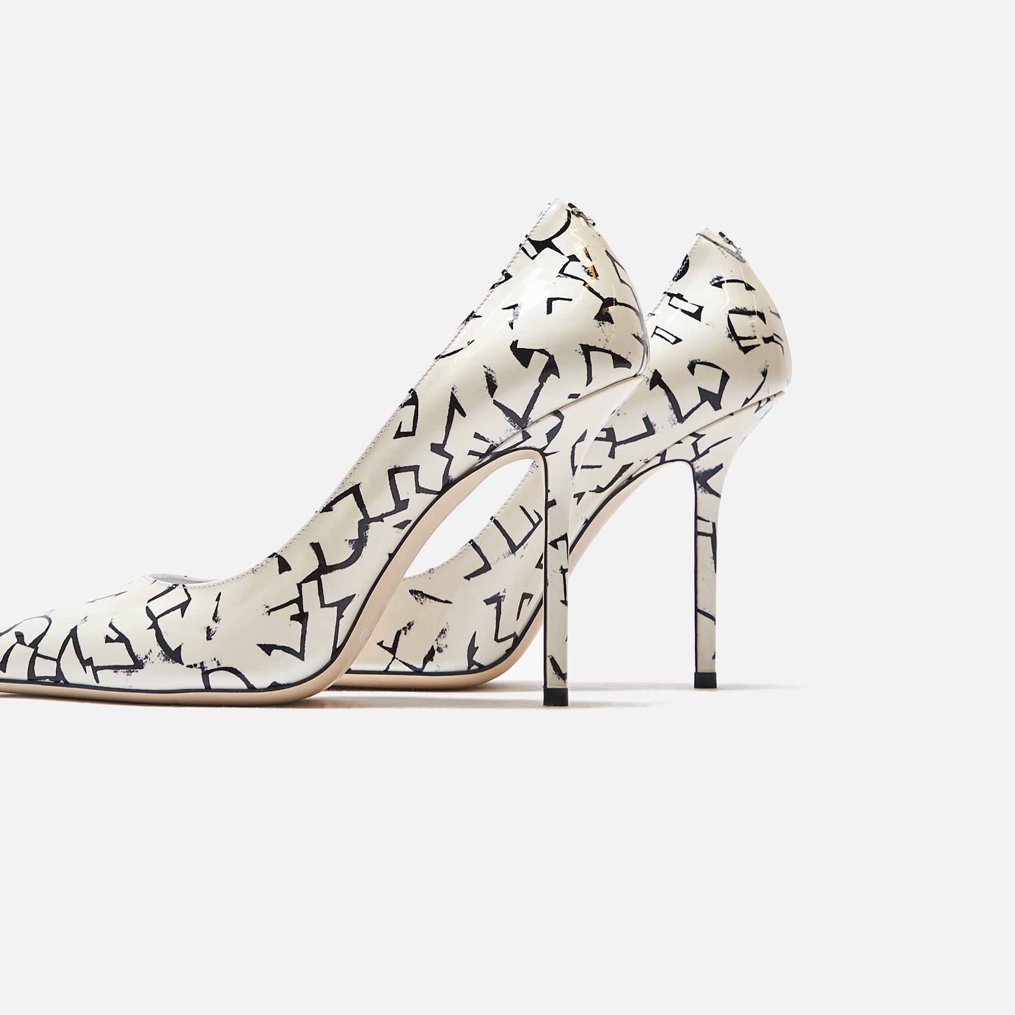 Jimmy Choo x Eric Haze x Poggy WMNS Love Heel - White / Black – Kith Jimmy Choo x Eric Haze x Poggy WMNS Love Heel - White / Black – Kith