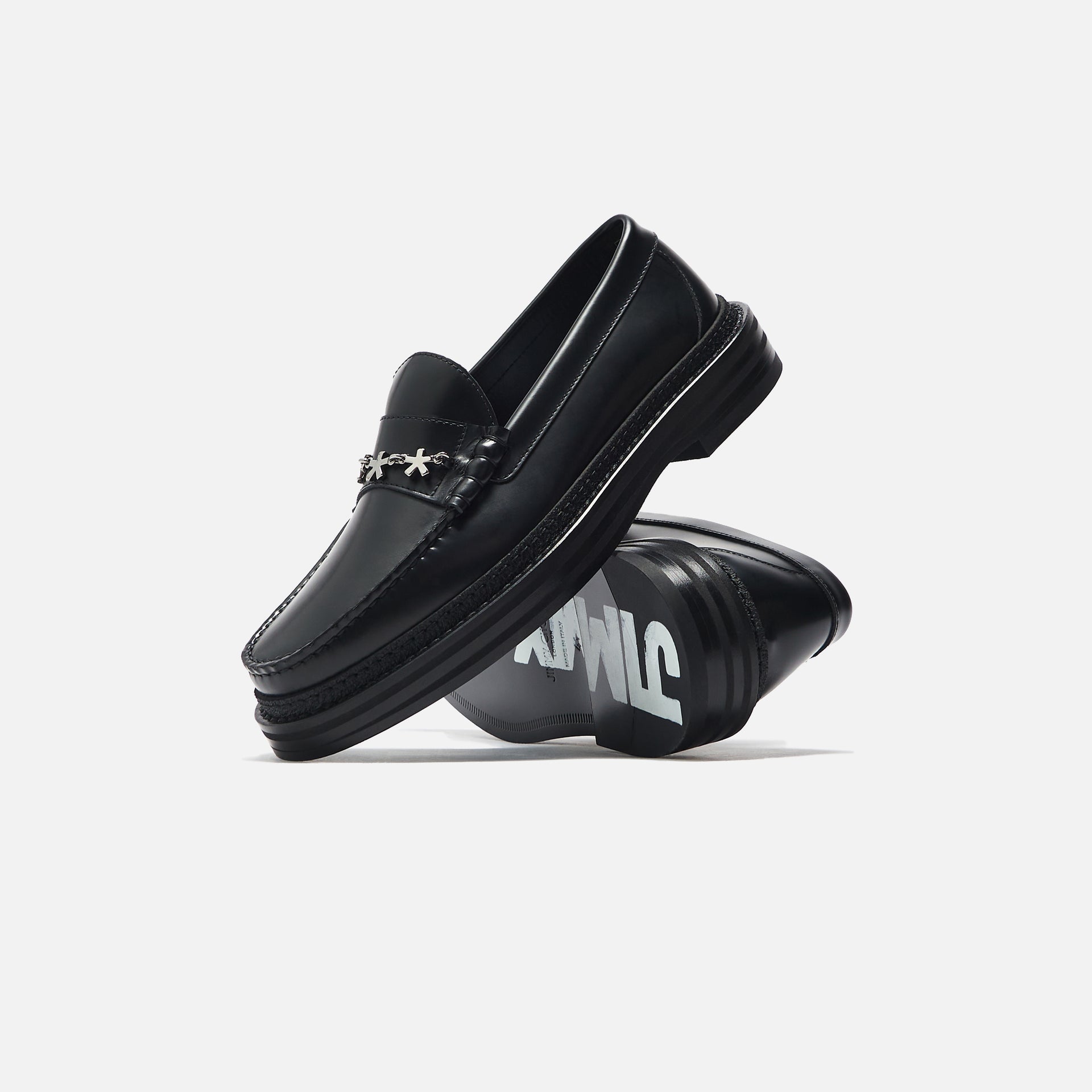 Jimmy Choo x Eric Haze x Poggy Star Chain Ezra Loafer - Black