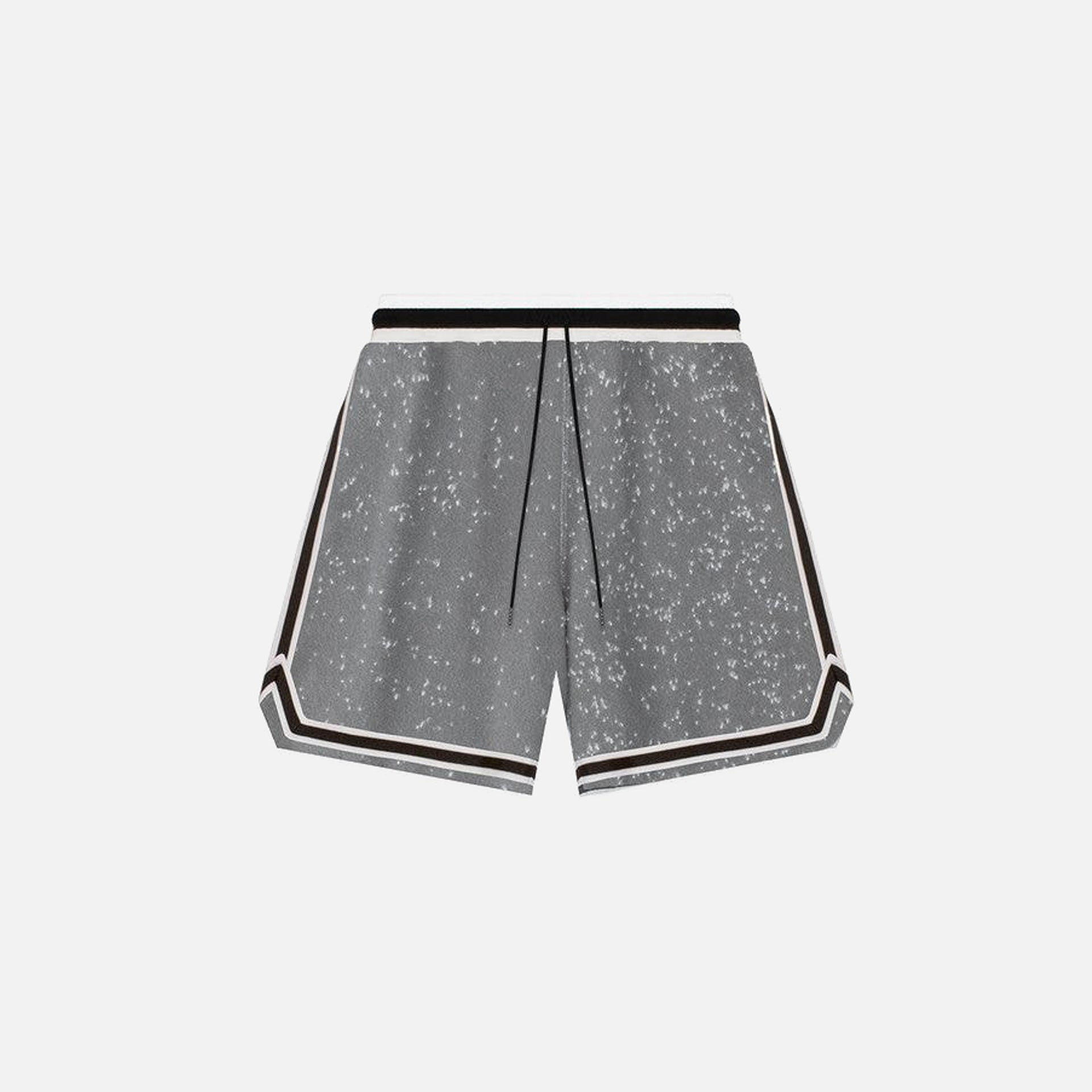 John Elliott Spec Wool Game Shorts - Moss Grey