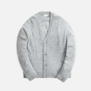 John Elliott Wool Powder Knit Cardigan - Grey