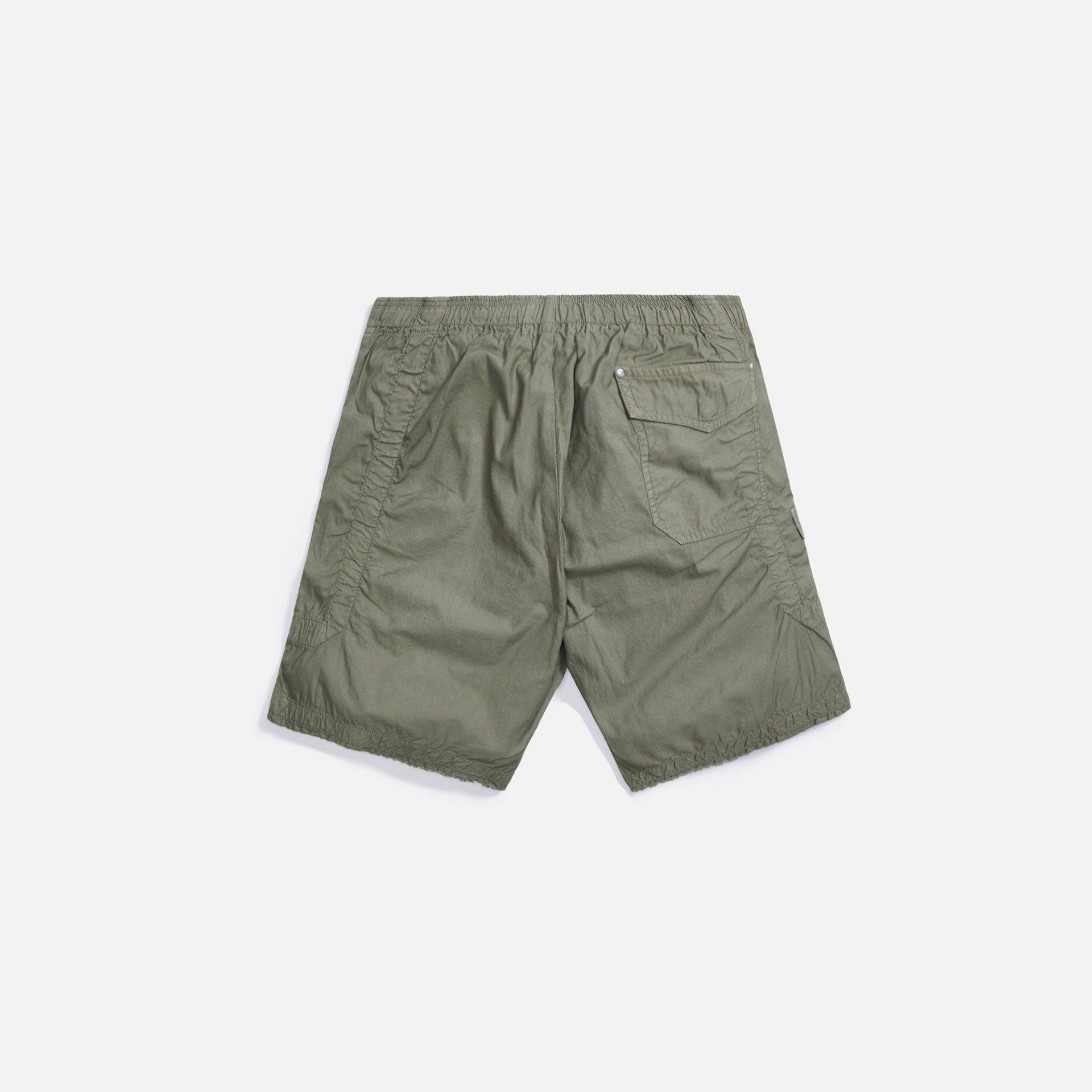 John Elliott Cotton Poplin Frame Shorts - Olive