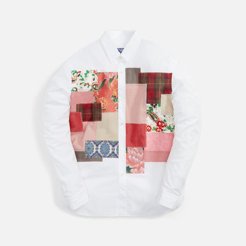 Junya Watanabe Man Cotton Broad L/S Shirt - White / Red