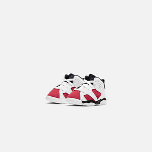 Nike Toddler Air Jordan 6 Retro - White / Carmine / Black