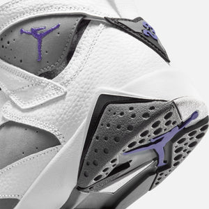 Nike Grade School Air Jordan 7 - Retro White / Varsity Purple / Flint Grey / Black