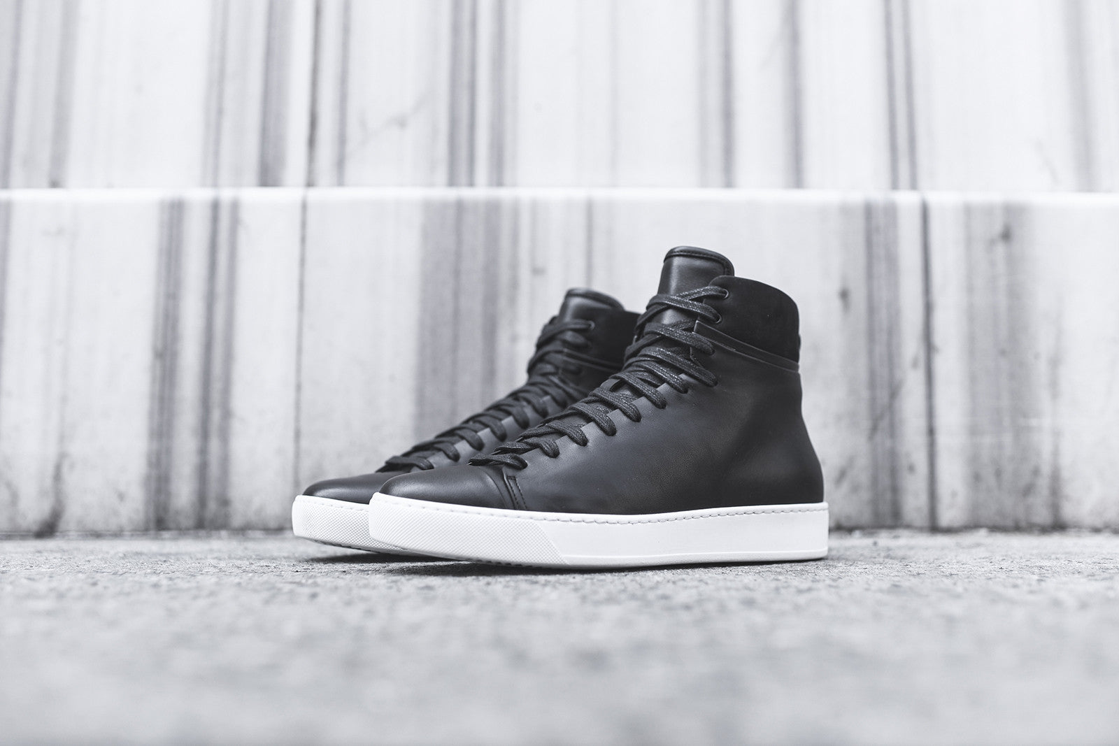 John Elliott High Top Sneaker - Black / White