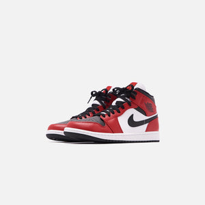 Nike Air Jordan 1 Mid - Black / Gym Red / White