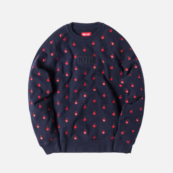 Kith x Coca-Cola Cherries Crewneck - Navy