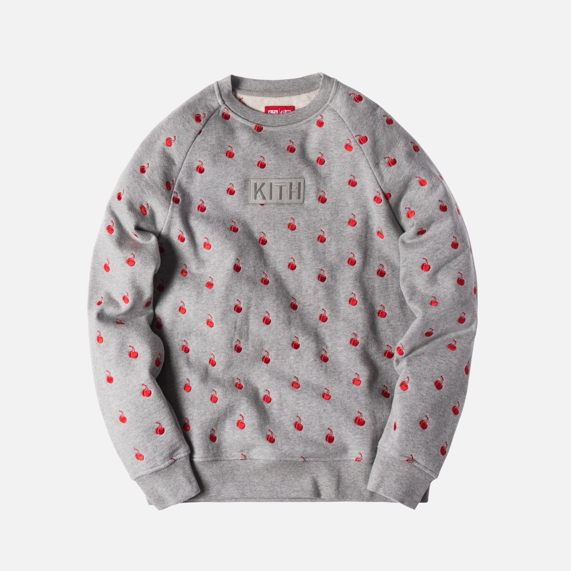 Kith x Coca-Cola Cherries Crewneck - Heather Grey