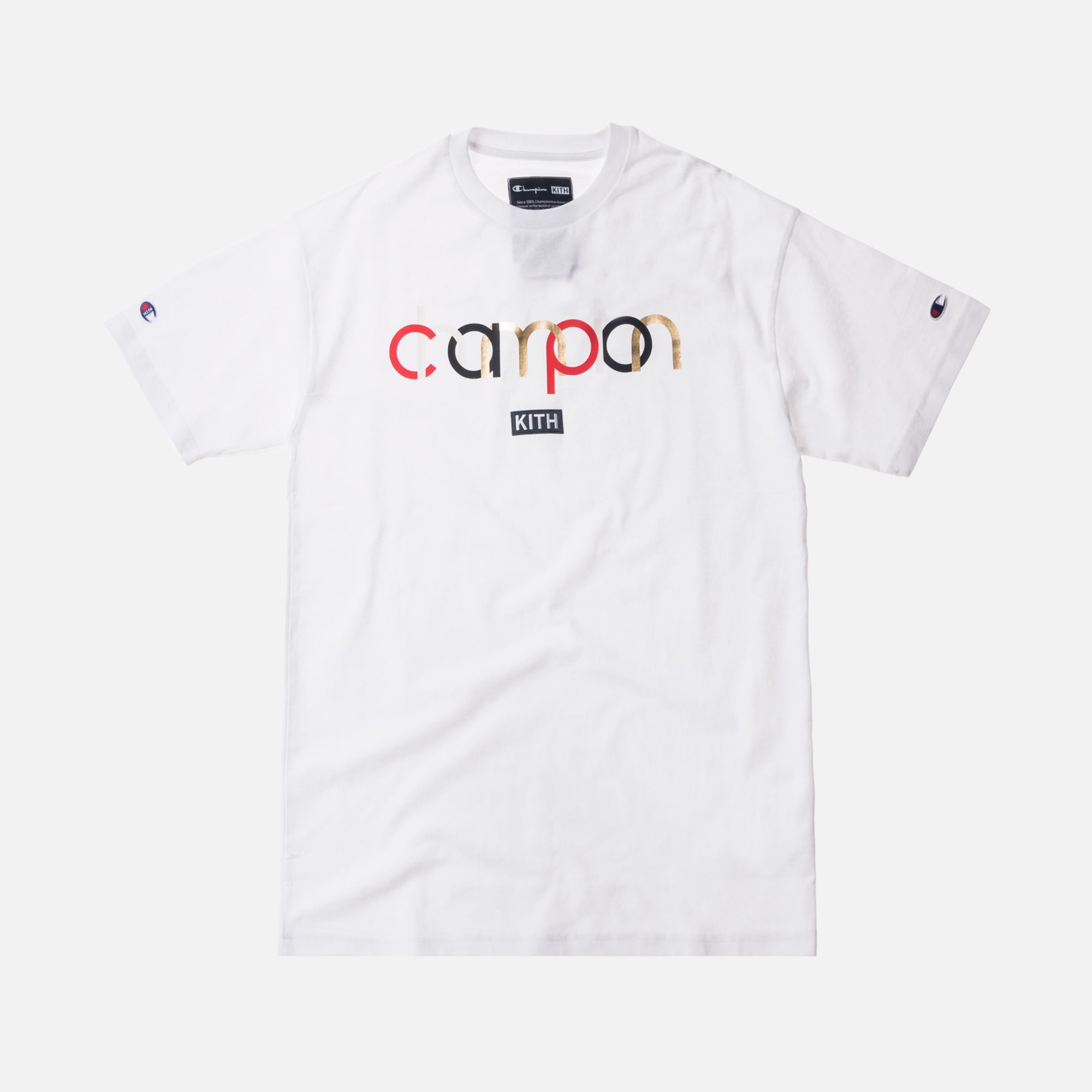 Kith x Champion Double Logo Tee - White