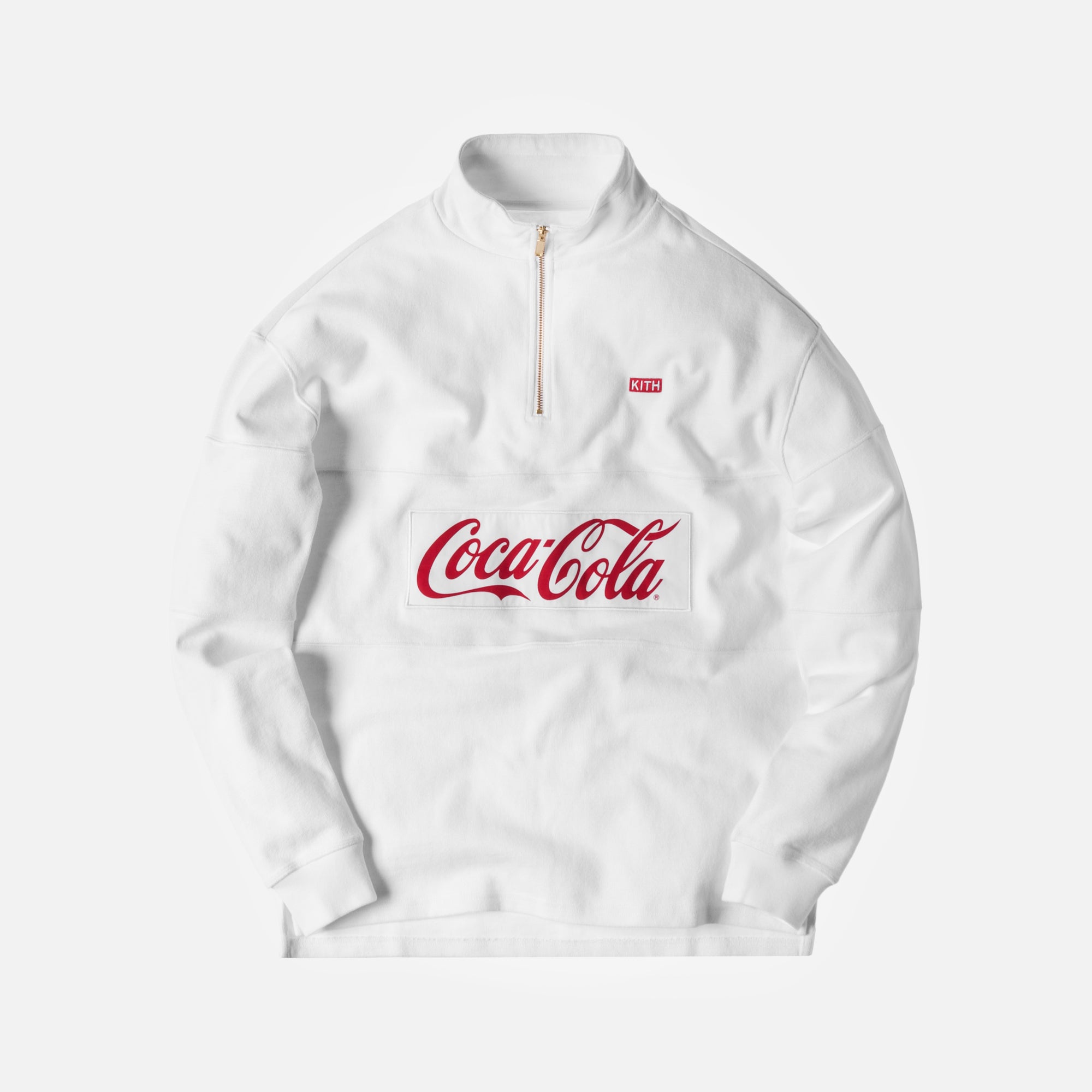 Kith x Coca-Cola Half Zip Rugby - White